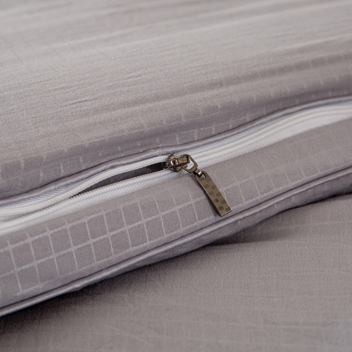 91家纺网 家纺一手货源 找家纺 棉森家纺 2025新款亲肤舒适华夫格大豆子母被被子被芯 灰色