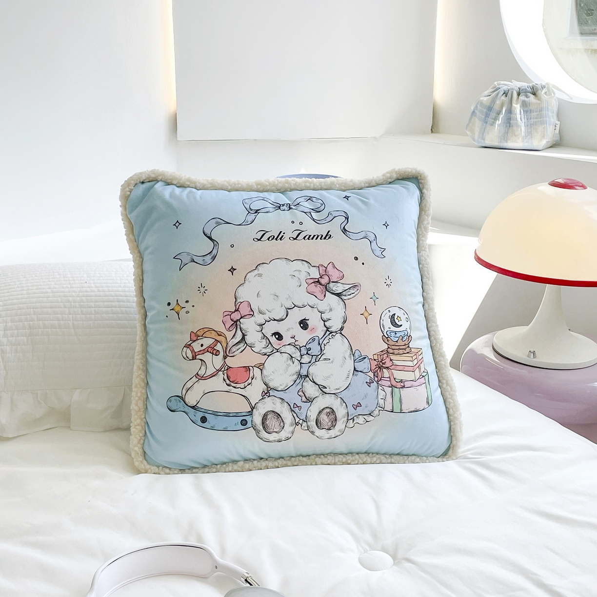 91家纺网 家纺一手货源 找家纺 （总）番茄+ 2025新款羊羔毛花边绒抱枕被