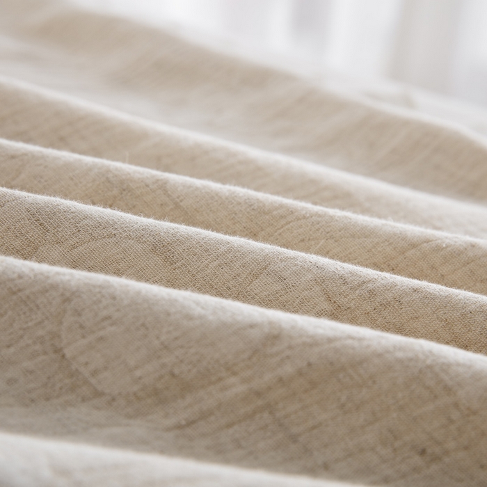 91家纺网 家纺一手货源 找家纺 鲁爱 2025新款棉麻花边绣花款四件套   浣溪沙-红