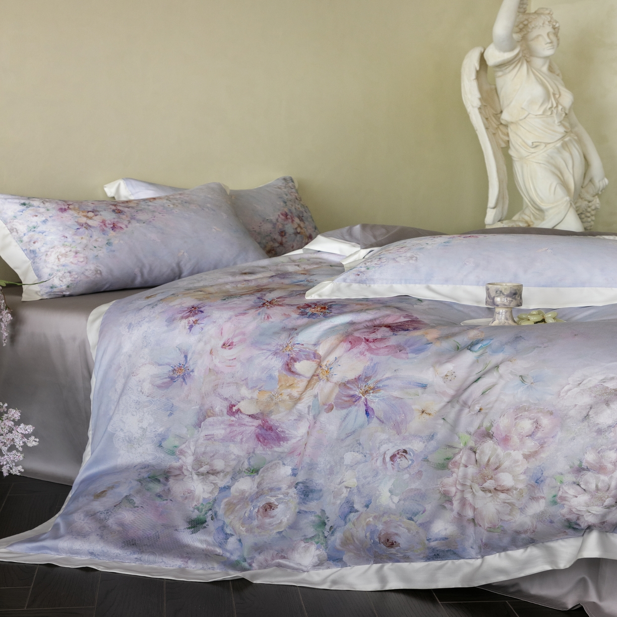 91家纺网 家纺一手货源 找家纺 （总）云胡 2025新款A类100%长绒棉纯棉数码印花四件套-妍珂