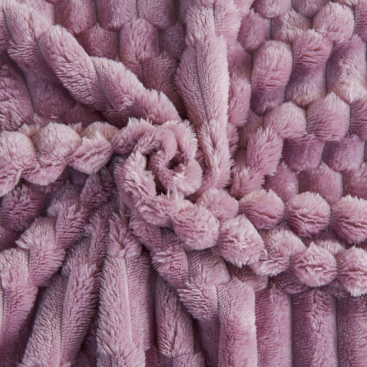 91家纺网 家纺一手货源 找家纺 枋梢家纺 2025新款福禄抽条法兰绒牛奶绒高克重毯空调小毯子毛毯盖毯 福禄抽条毛毯-浅紫