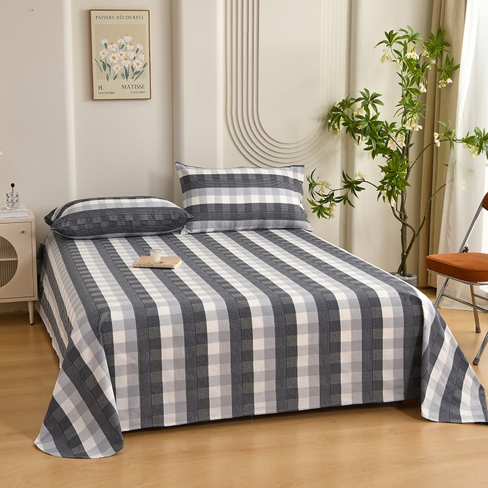 91家纺网 家纺一手货源 找家纺 （总）织雅漫 2025新款非遗加厚全棉色织老粗布床单款-梵高向日葵