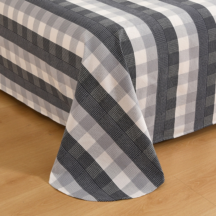 91家纺网 家纺一手货源 找家纺 织雅漫 2025新款非遗加厚全棉色织老粗布床单款-梵高向日葵 莫奈星空