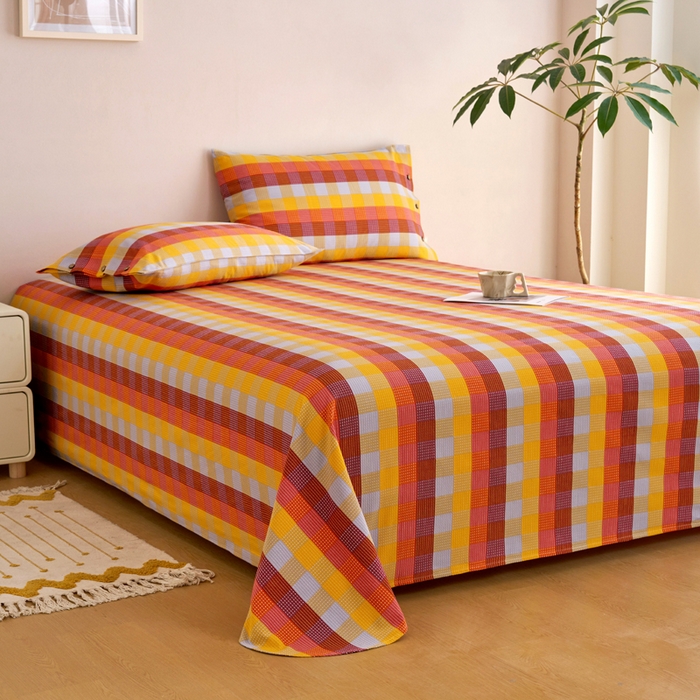 91家纺网 家纺一手货源 找家纺 织雅漫 2025新款非遗加厚全棉色织老粗布床单款-梵高向日葵 梵高向日葵