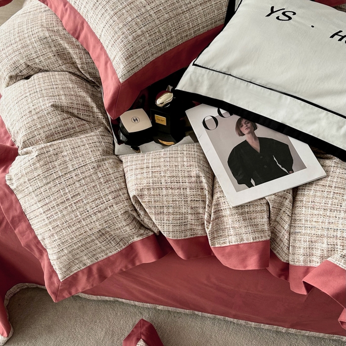 91家纺网 家纺一手货源 找家纺 薏思家纺 2025新款全棉斜纹加厚数码印花-宽边磨毛系列 路易斯 