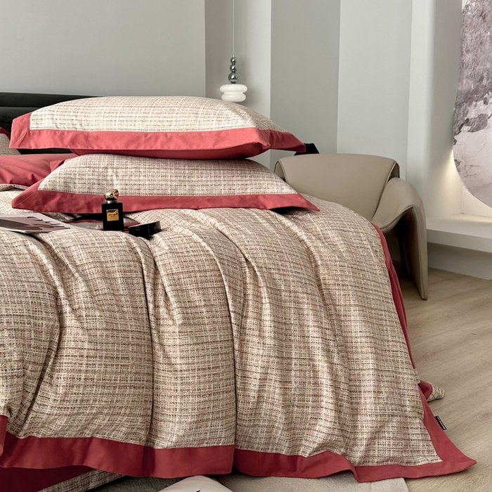 91家纺网 家纺一手货源 找家纺 薏思家纺 2025新款全棉斜纹加厚数码印花-宽边磨毛系列 路易斯 