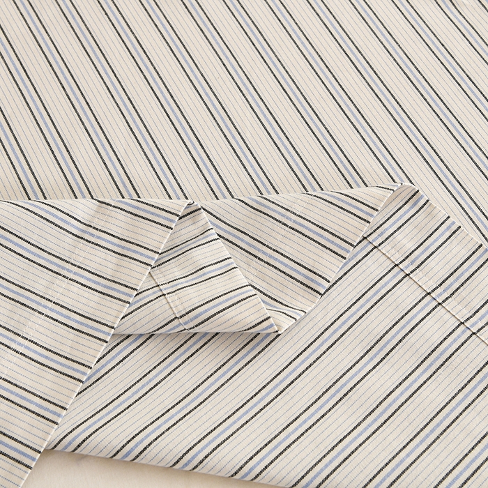 91家纺网 家纺一手货源 找家纺 织雅漫 2025新款高端帛丝系列全棉纯棉细纱老粗布床单 素律-蓝