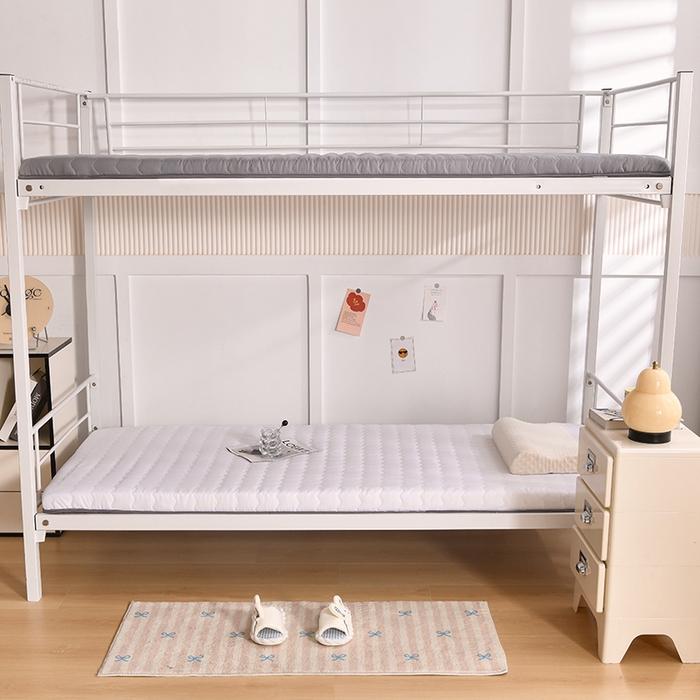 91家纺网 家纺一手货源 找家纺 织雅漫 2025新款水洗棉加厚床垫学生垫地铺睡垫 0.8*1.9水洗棉床垫厚度5cm 白色