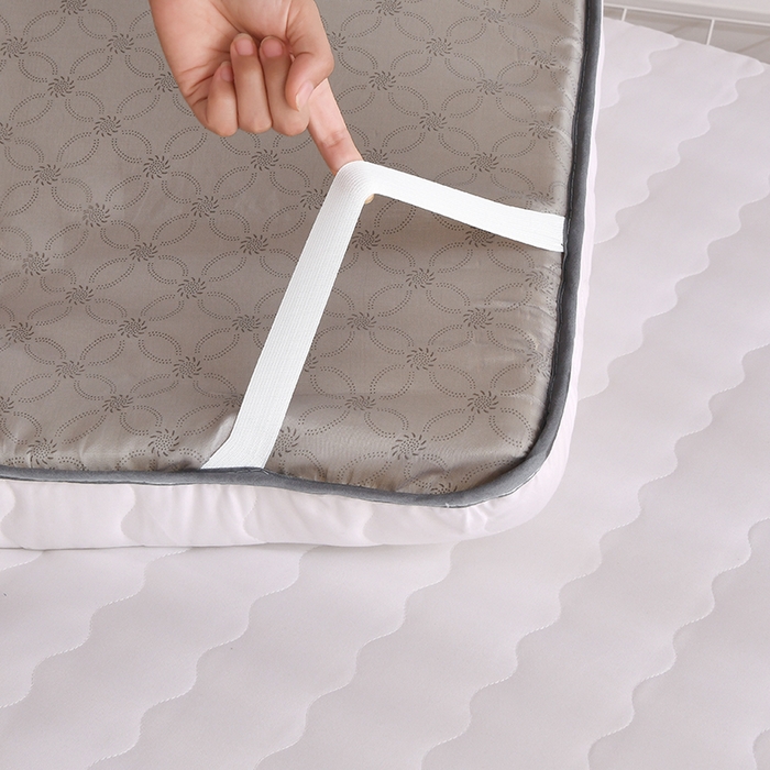 91家纺网 家纺一手货源 找家纺 织雅漫 2025新款水洗棉加厚床垫学生垫地铺睡垫 0.8*1.9水洗棉床垫厚度5cm 白色