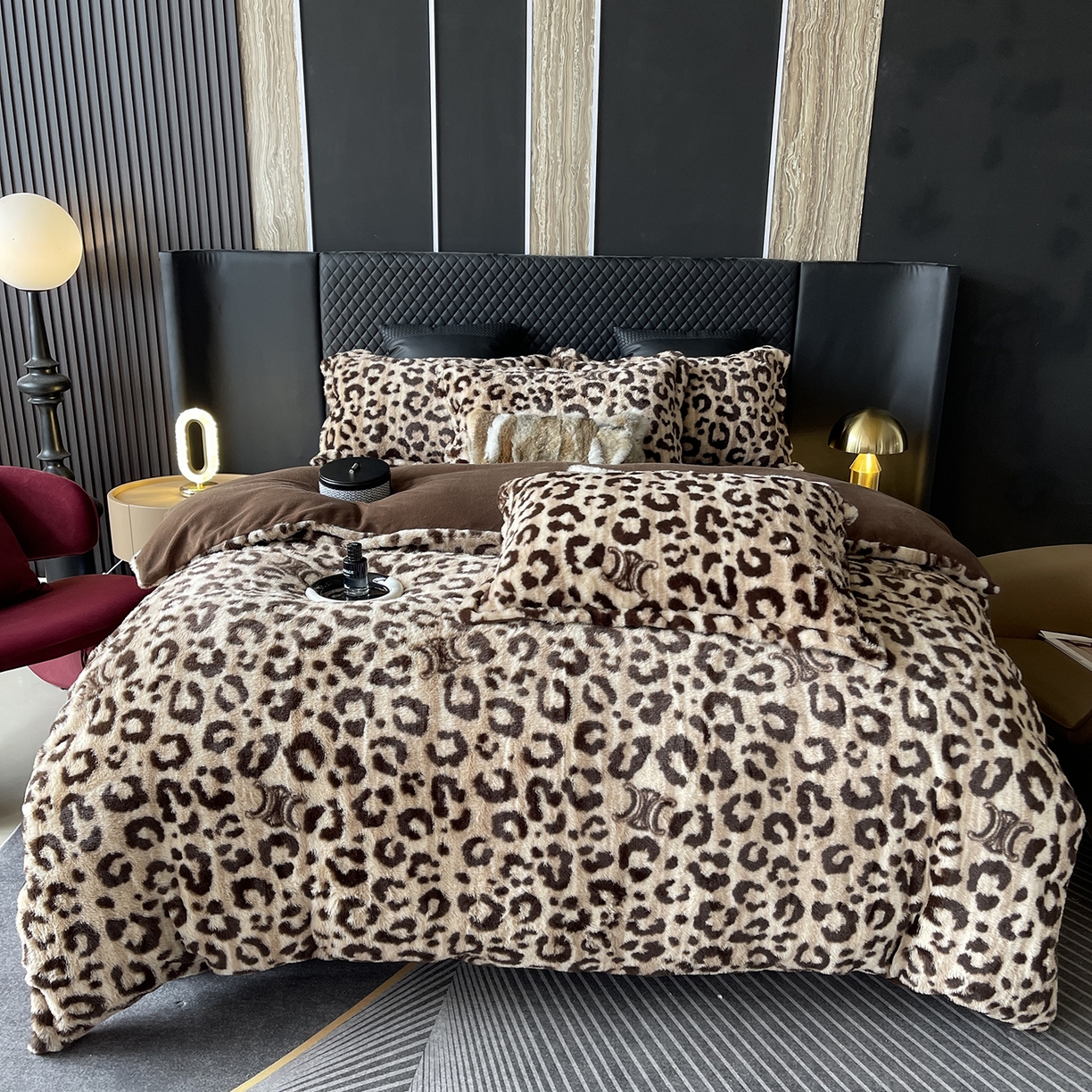 91家纺网 家纺一手货源 找家纺 （总）奈萝家纺 2025新款秋冬加厚皮草级兔绒牛奶绒四件套