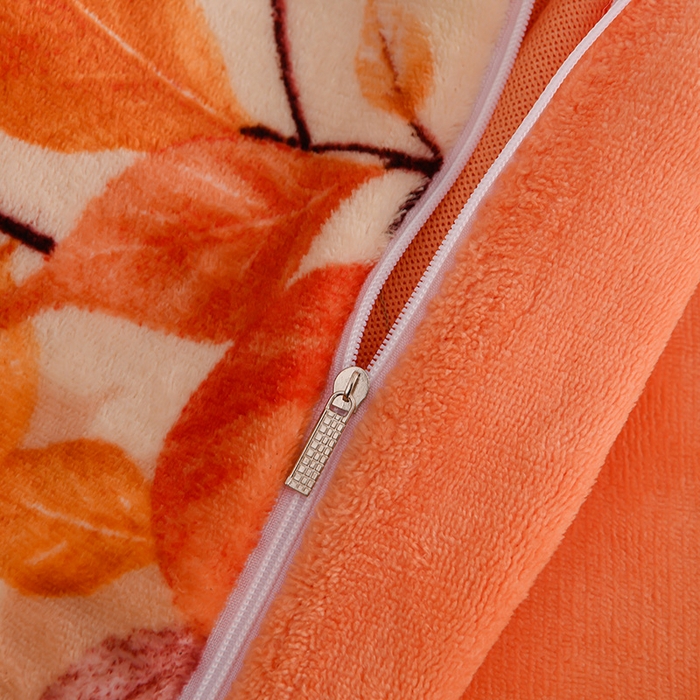 91家纺网 家纺一手货源 找家纺 三悦四季 2025新款A类牛奶绒印花四件套 秋之叶语