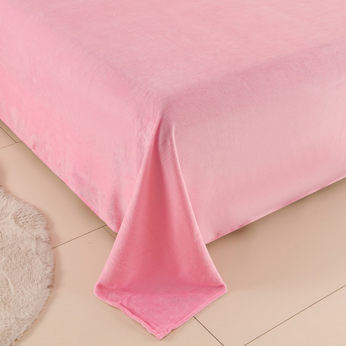 91家纺网 家纺一手货源 找家纺 三悦四季 2025新款A类牛奶绒印花四件套 花伴幸运