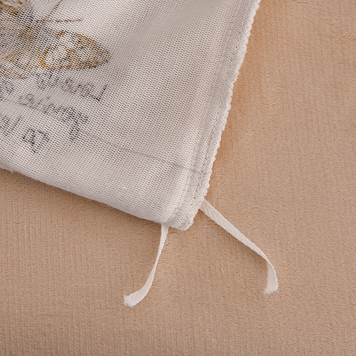 91家纺网 家纺一手货源 找家纺 三悦四季 2025新款A类牛奶绒印花四件套 田园蝶梦