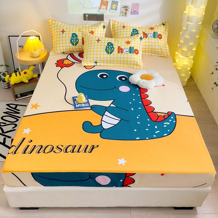 （总）KT猫直营店 2024新款大版卡通单品床笠