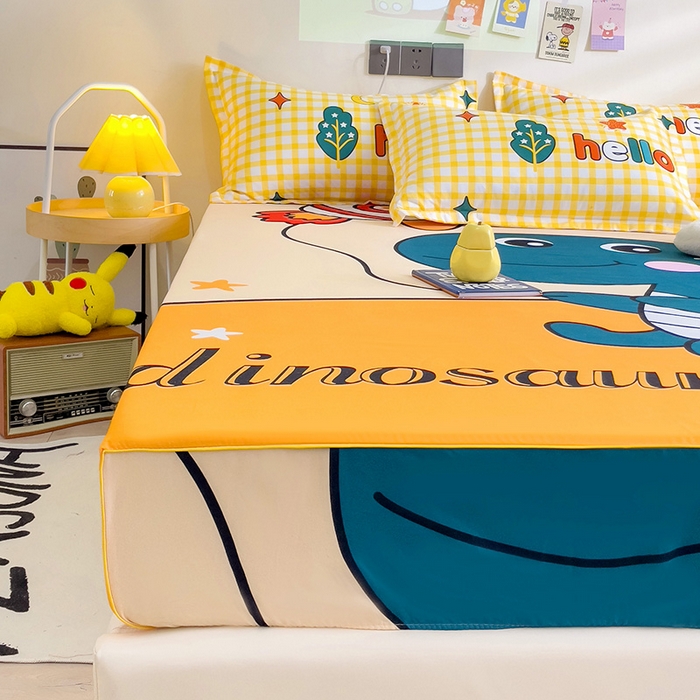 91家纺网 家纺一手货源 找家纺 （总）KT猫直营店 2024新款大版卡通单品床笠