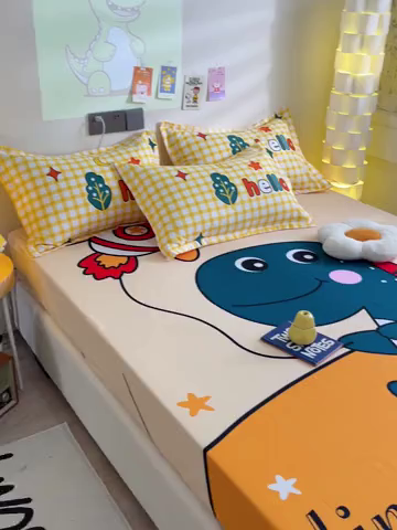 91家纺网 家纺一手货源 找家纺 （总）KT猫直营店 2024新款大版卡通单品床笠