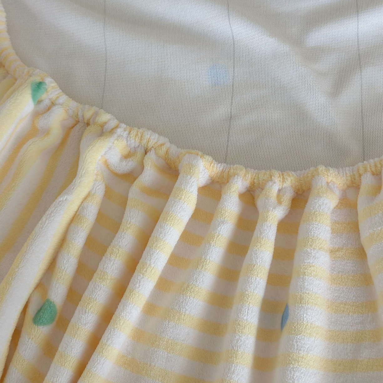 91家纺网 家纺一手货源 找家纺 柚子YOUTH 2025新款加厚牛奶绒卡通毛巾绣床笠三件套 歌唱家