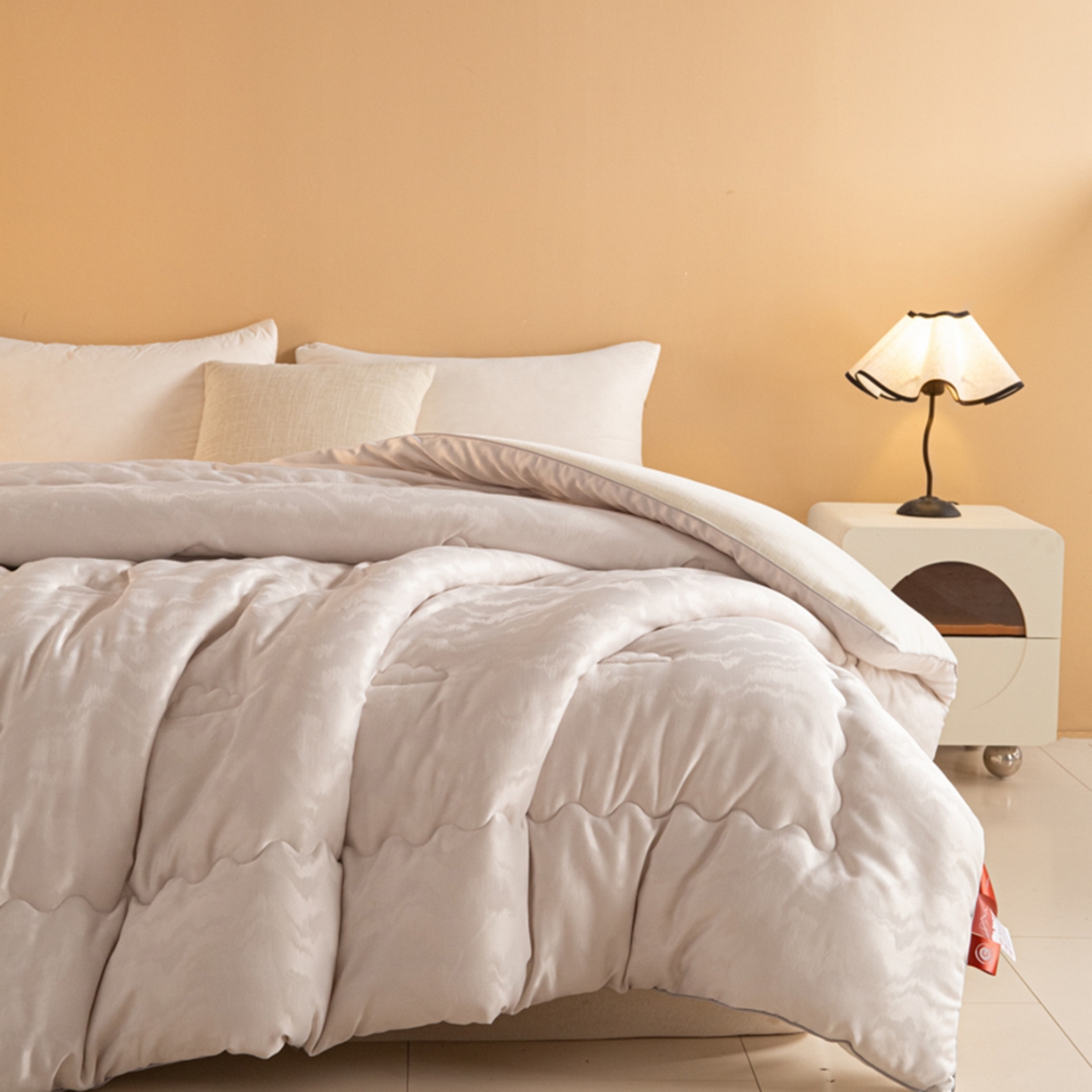 91家纺网 家纺一手货源 找家纺 （总）爱彼家纺 2025新款火山岩A类提花自发热抗菌被冬被-春秋被学生被子-系列二