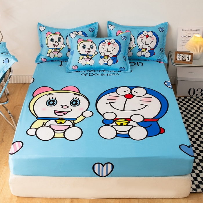 91家纺网 家纺一手货源 找家纺 一电 2024新款卡通床单床笠棕垫床套防尘罩席床垫保护套卡通儿童上下床床单床笠-第一批 讲故事