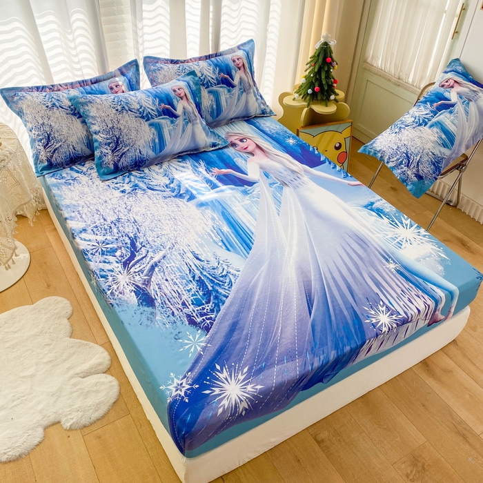 91家纺网 家纺一手货源 找家纺 一电 2024新款卡通床单床笠棕垫床套防尘罩席床垫保护套卡通儿童上下床床单床笠-第二批 皇后