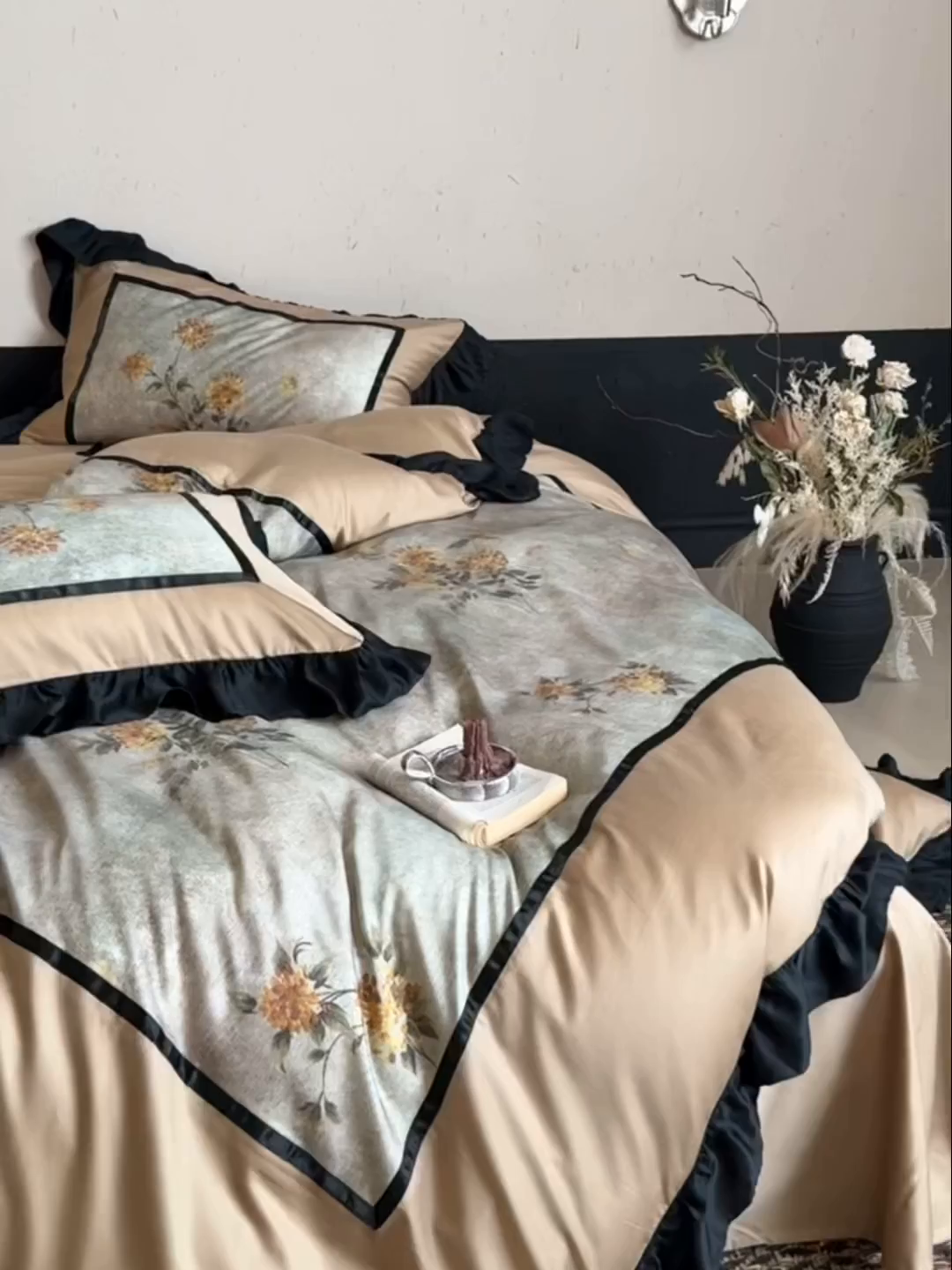 91家纺网 家纺一手货源 找家纺 （总）佳汐蓝家纺 2025秋冬新品天丝棉磨毛数码印花四件套--莱茵庄园