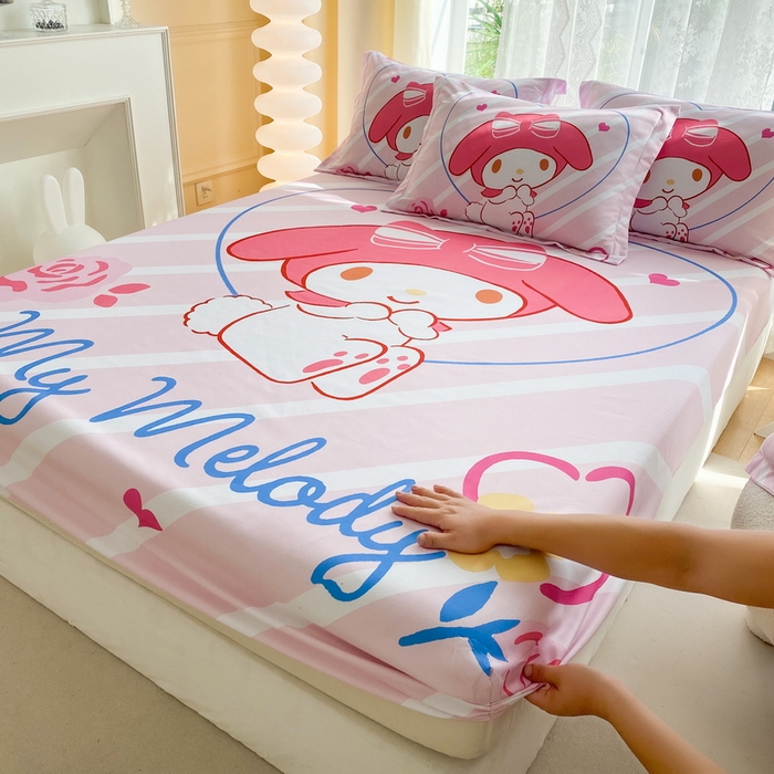 91家纺网 家纺一手货源 找家纺 （总）一电 2024新款卡通床单床笠棕垫床套防尘罩席床垫保护套卡通儿童上下床床单床笠-第三批