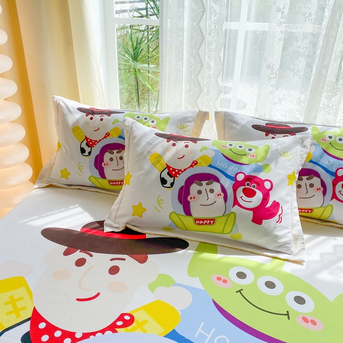 91家纺网 家纺一手货源 找家纺 （总）一电 2024新款卡通床单床笠棕垫床套防尘罩席床垫保护套卡通儿童上下床床单床笠-第三批