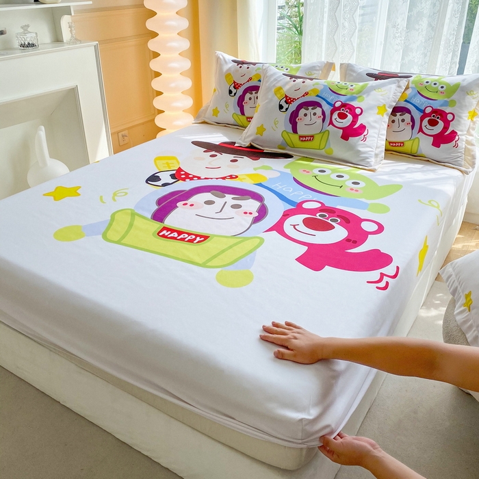（总）一电 2024新款卡通床单床笠棕垫床套防尘罩席床垫保护套卡通儿童上下床床单床笠-第三批