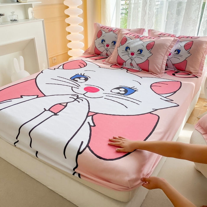 一电 2024新款卡通床单床笠棕垫床套防尘罩席床垫保护套卡通儿童上下床床单床笠-第三批 小狐