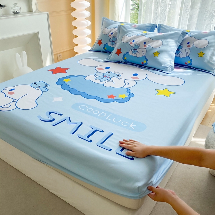 一电 2024新款卡通床单床笠棕垫床套防尘罩席床垫保护套卡通儿童上下床床单床笠-第三批 小熊玉桂狗