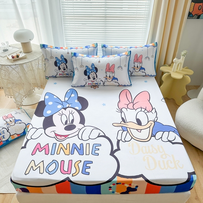 91家纺网 家纺一手货源 找家纺 （总）一电 2025卡通床单床笠棕垫床套防尘罩席床垫保护套卡通儿童上下床床单床笠第四批