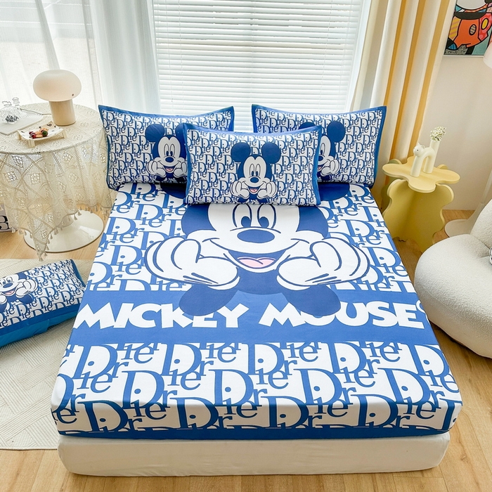 一电 2025卡通床单床笠棕垫床套防尘罩席床垫保护套卡通儿童上下床床单床笠第四批 米老鼠