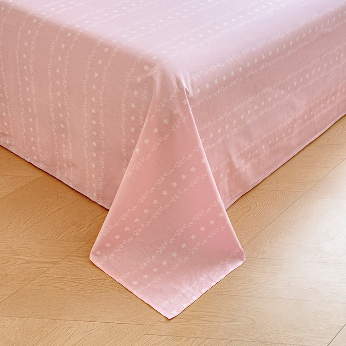 91家纺网 家纺一手货源 找家纺 鑫宇 2025新款全棉纯棉13372小清新印花四件套 爱丽丝