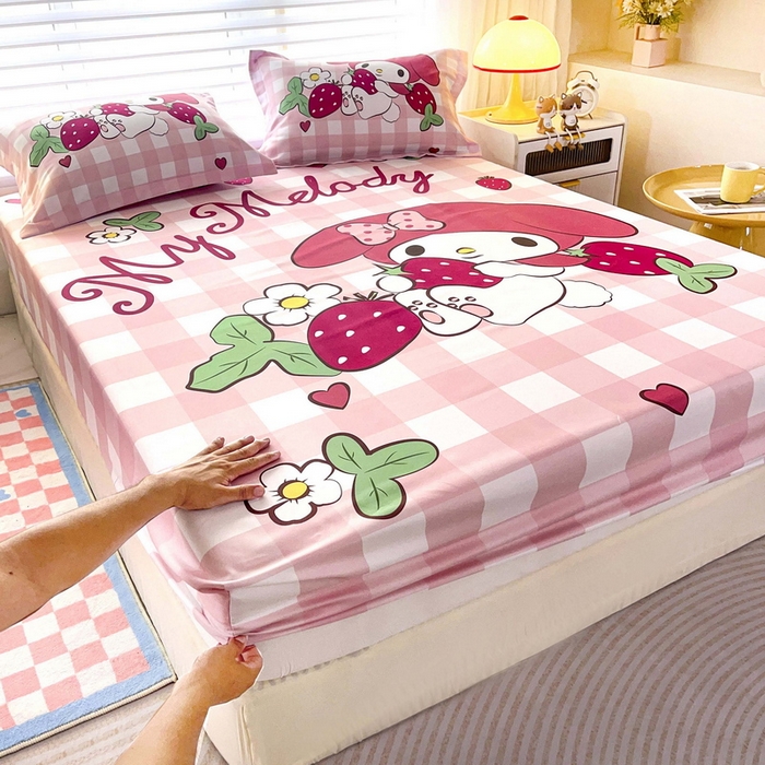 91家纺网 家纺一手货源 找家纺 （总）一电 2025卡通床单床笠棕垫床套防尘罩席床垫保护套卡通儿童上下床床单床笠第五批