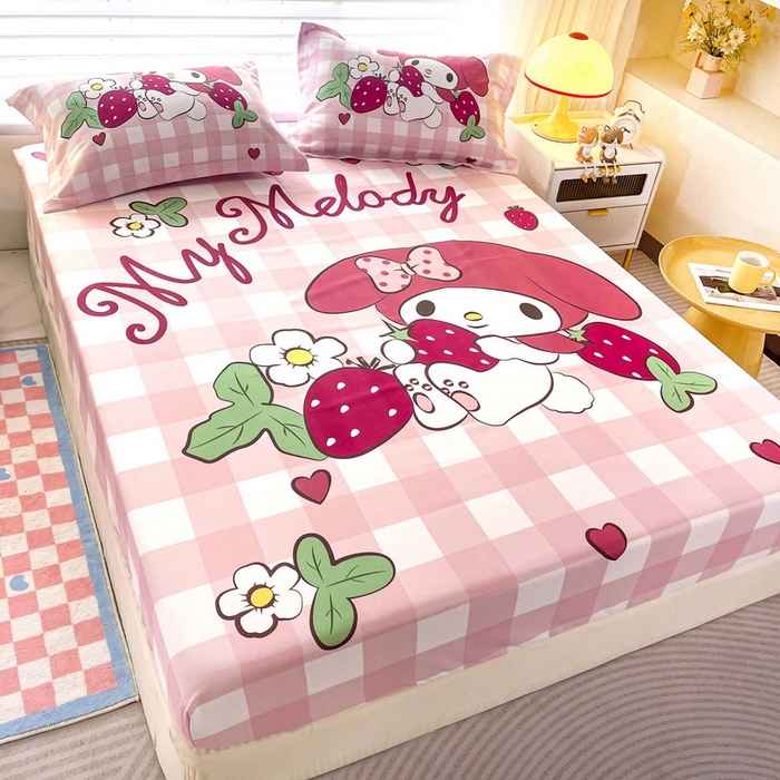 91家纺网 家纺一手货源 找家纺 （总）一电 2025卡通床单床笠棕垫床套防尘罩席床垫保护套卡通儿童上下床床单床笠第五批