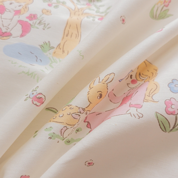 91家纺网 家纺一手货源 找家纺 鑫宇 2025新款全棉纯棉13372小清新印花四件套 爱丽丝