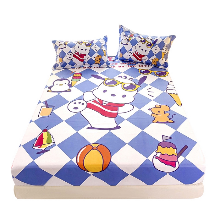 91家纺网 家纺一手货源 找家纺 一电 2025卡通床单床笠棕垫床套防尘罩席床垫保护套卡通儿童上下床床单床笠第五批 舞动帕狗