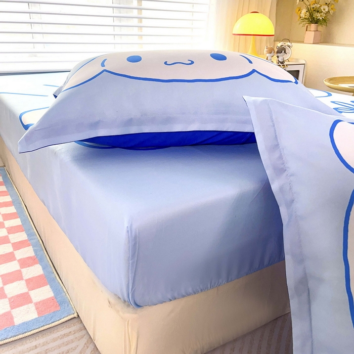 91家纺网 家纺一手货源 找家纺 一电 2025卡通床单床笠棕垫床套防尘罩席床垫保护套卡通儿童上下床床单床笠第五批 乖乖玉桂狗