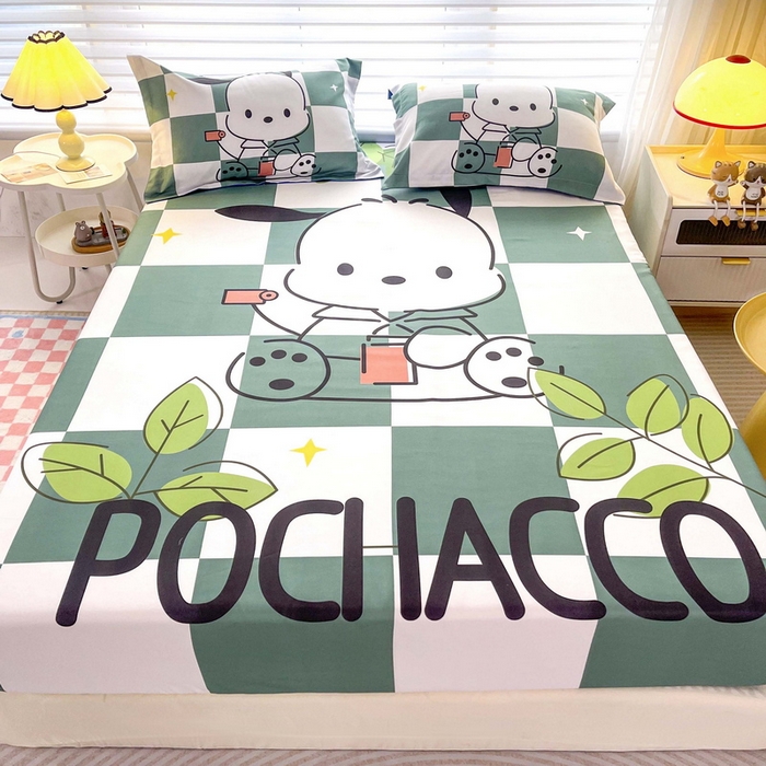 一电 2025卡通床单床笠棕垫床套防尘罩席床垫保护套卡通儿童上下床床单床笠第五批 绿格狗