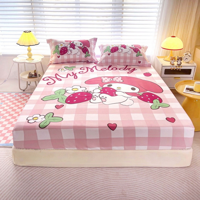 91家纺网 家纺一手货源 找家纺 （总）一电 2025卡通床单床笠棕垫床套防尘罩席床垫保护套卡通儿童上下床床单床笠第五批