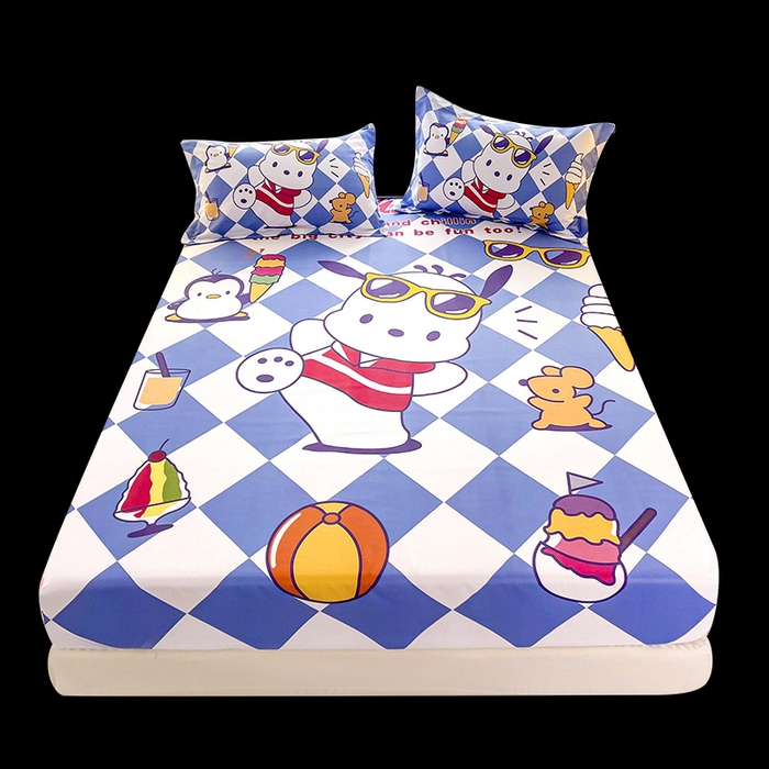 91家纺网 家纺一手货源 找家纺 一电 2025卡通床单床笠棕垫床套防尘罩席床垫保护套卡通儿童上下床床单床笠第五批 舞动帕狗