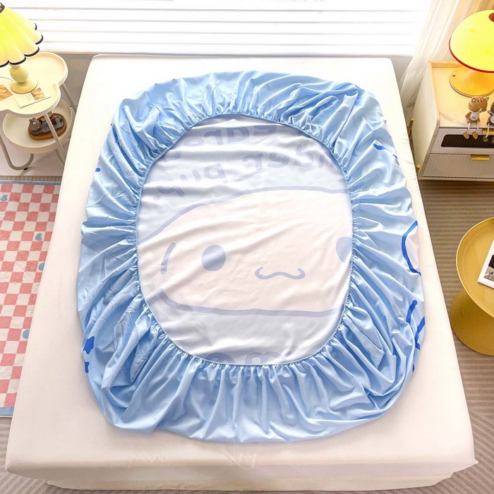 91家纺网 家纺一手货源 找家纺 一电 2025卡通床单床笠棕垫床套防尘罩席床垫保护套卡通儿童上下床床单床笠第五批 乖乖玉桂狗