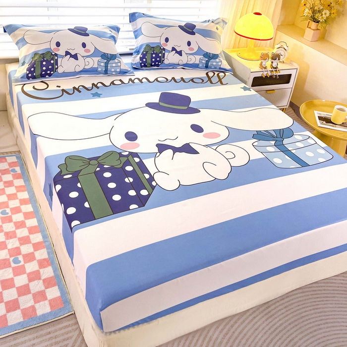 91家纺网 家纺一手货源 找家纺 一电 2025卡通床单床笠棕垫床套防尘罩席床垫保护套卡通儿童上下床床单床笠第五批 玉桂狗先生