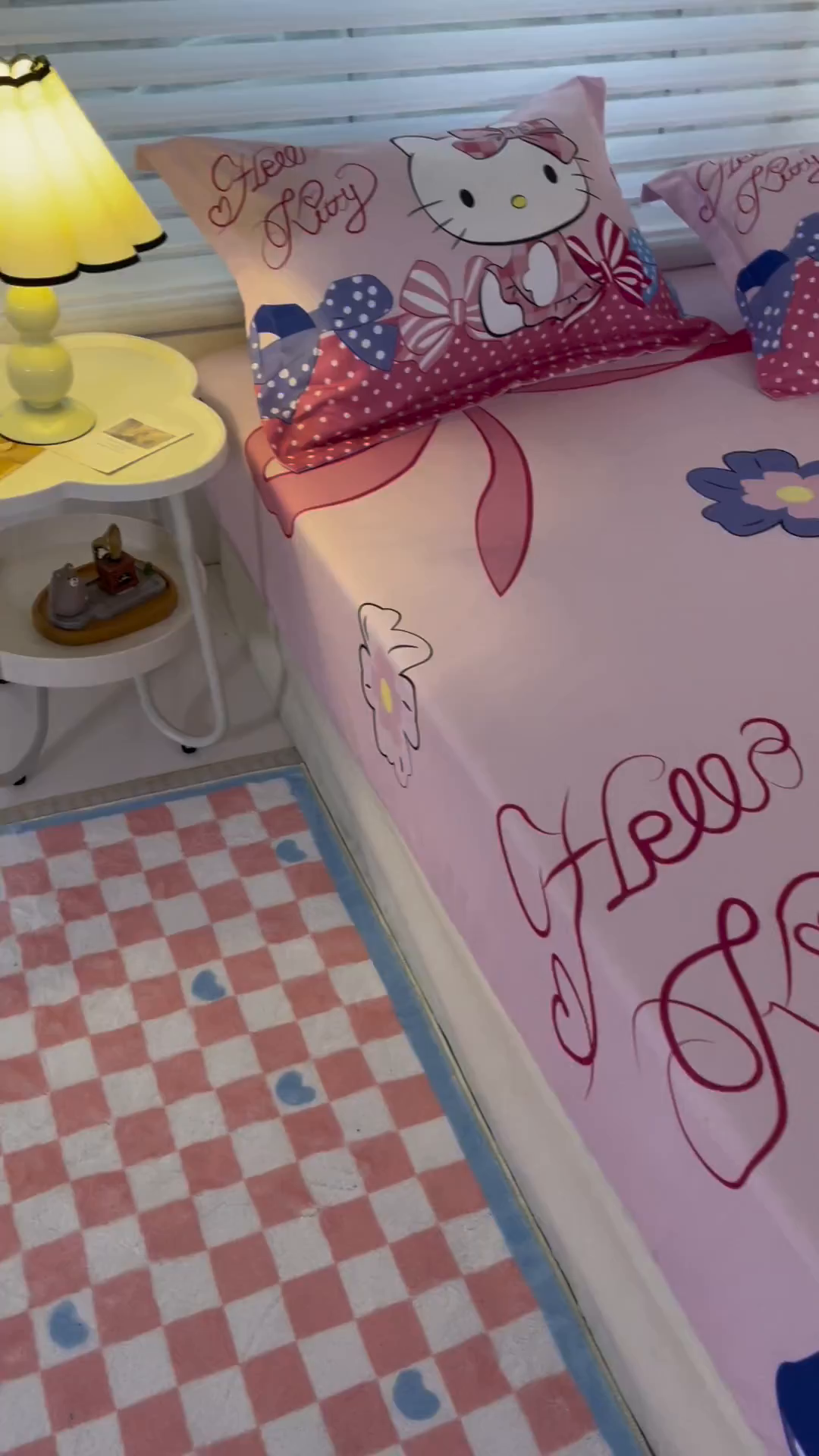 91家纺网 家纺一手货源 找家纺 一电 2025卡通床单床笠棕垫床套防尘罩席床垫保护套卡通儿童上下床床单床笠第五批 蝴蝶结KT