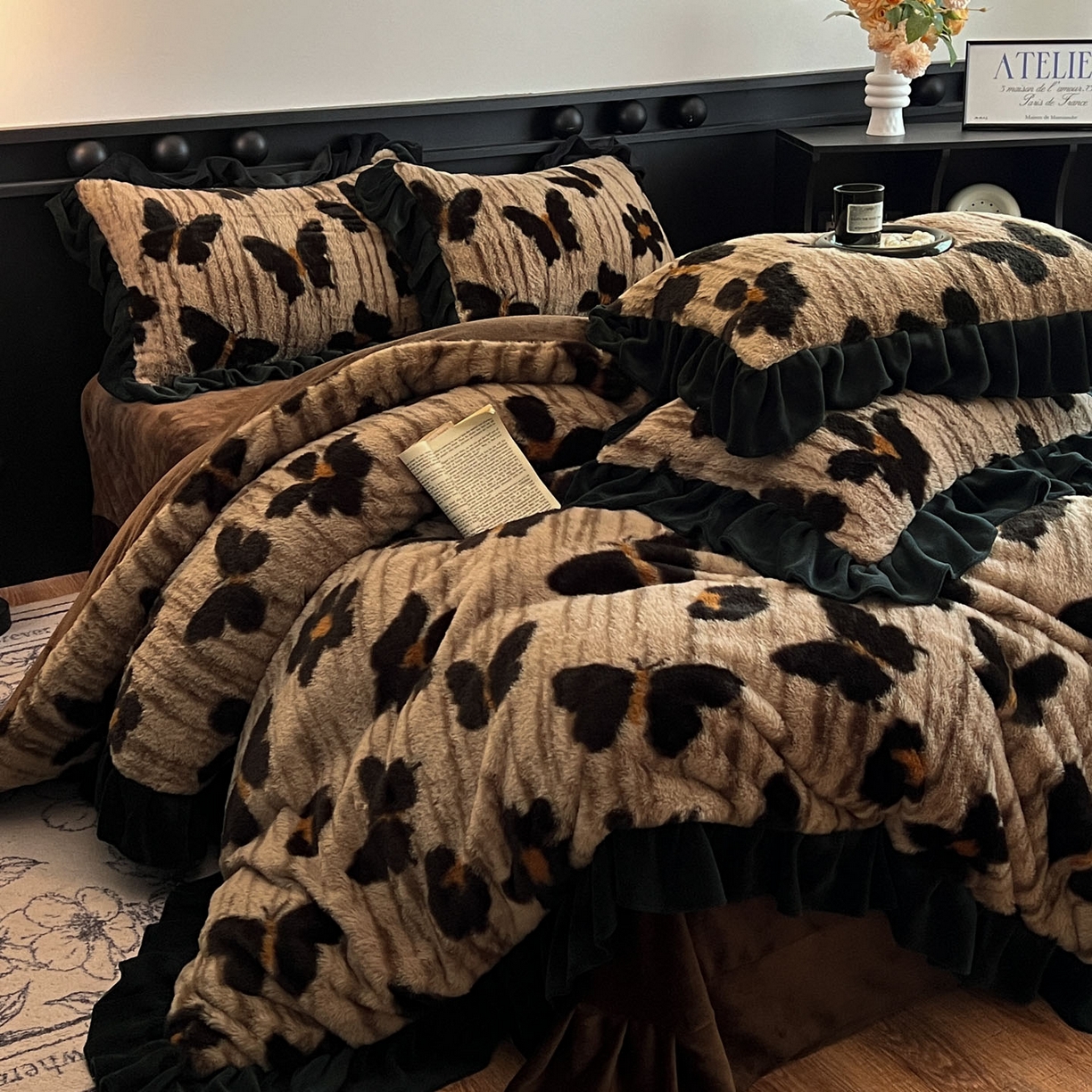 91家纺网 家纺一手货源 找家纺 （总）晚爱家纺 2024新款水洗棉抗菌夹棉床笠三件套床垫保护罩