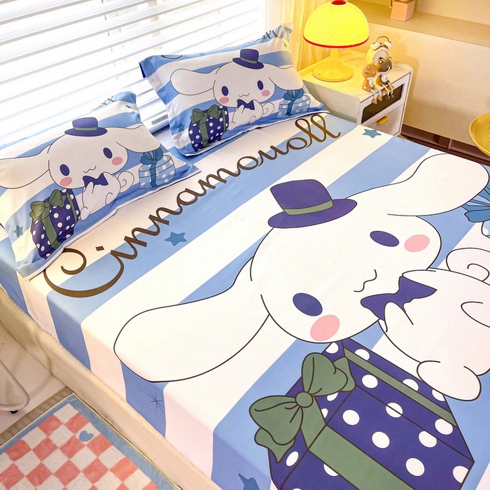 91家纺网 家纺一手货源 找家纺 一电 2025卡通床单床笠棕垫床套防尘罩席床垫保护套卡通儿童上下床床单床笠第五批 玉桂狗先生