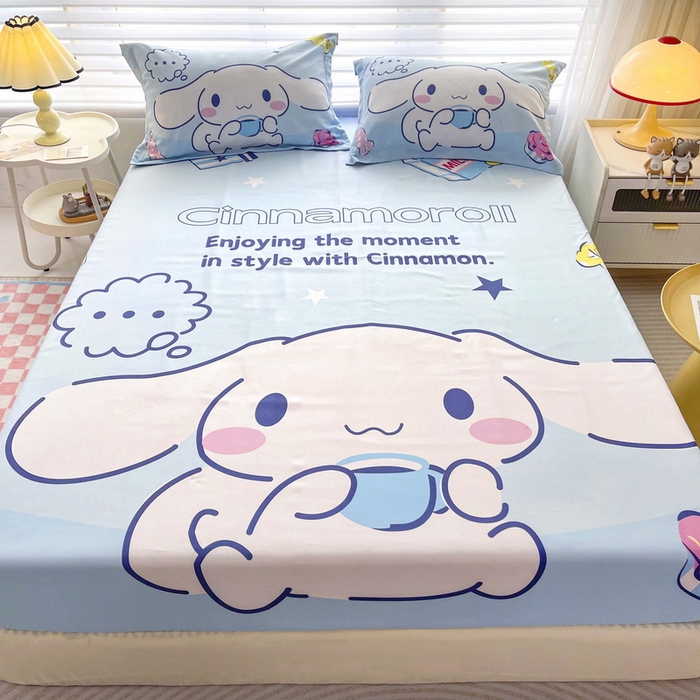 一电 2025卡通床单床笠棕垫床套防尘罩席床垫保护套卡通儿童上下床床单床笠第五批 休息玉桂狗