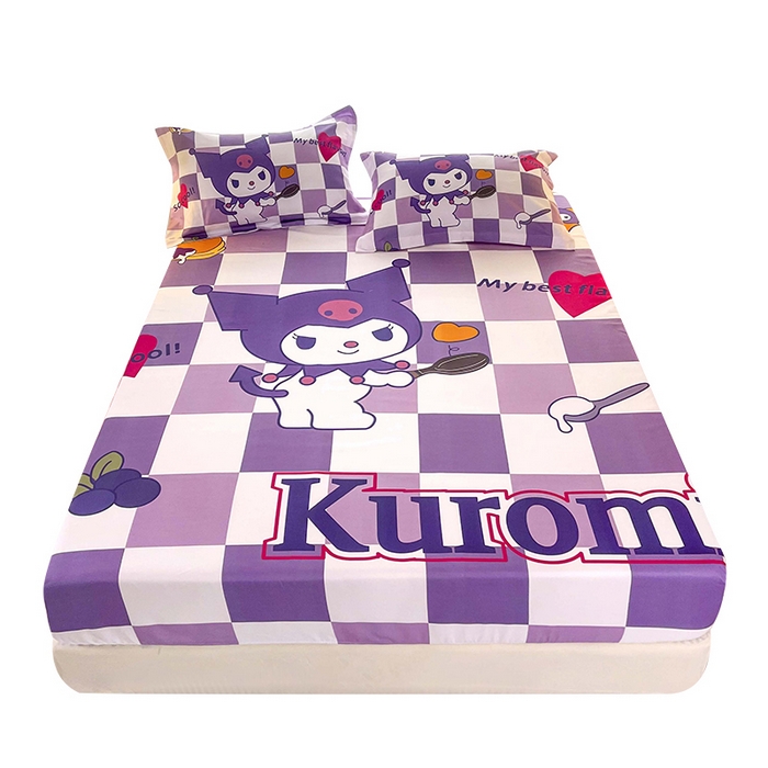 91家纺网 家纺一手货源 找家纺 一电 2025卡通床单床笠棕垫床套防尘罩席床垫保护套卡通儿童上下床床单床笠第五批 库洛米厨神