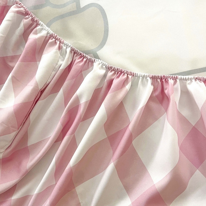 91家纺网 家纺一手货源 找家纺 一电 2025卡通床单床笠棕垫床套防尘罩席床垫保护套卡通儿童上下床床单床笠第五批 奶茶KT