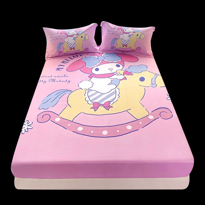 91家纺网 家纺一手货源 找家纺 一电 2025卡通床单床笠棕垫床套防尘罩席床垫保护套卡通儿童上下床床单床笠第五批 小木马